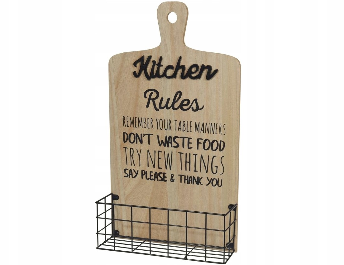 Wisząca Półka metalowa Loft Organizer na przyprawy