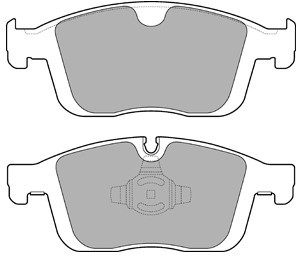 DELPHI Zestaw klocków hamulcowych, hamulce tarczowe LP3258