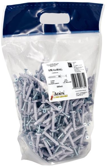 Benox Kołek szybkiego montażu A 8 x 60 mm jumbo pack 240 szt. SM8X60A/240 JP