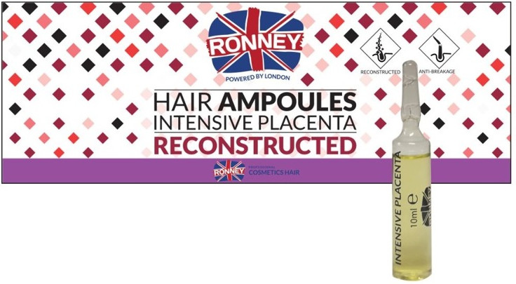 Ronney Ronney Hair Ampoules Intensive Placenta Reconstructed 1 szt
