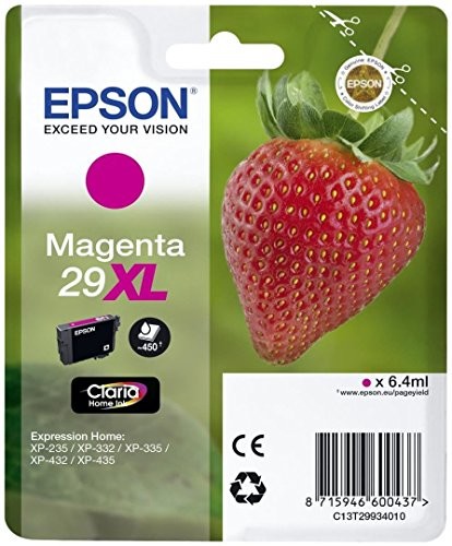 Epson Wkłady atramentowe  c13t29934022 Magenta Original Pack of 1 2666535