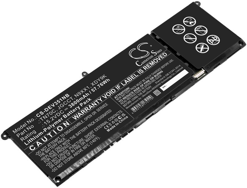 Cameron Sino Dell Vostro 3510 JGCCT 3800mAh 57.76Wh Li-Polymer 15.2V