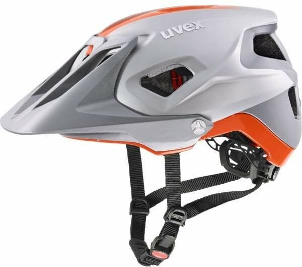 UVEX Kask rowerowy quatro integrale szary pomarańczowy