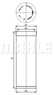 Mahle knecht Filter lxs7045 nachylenia filtr powietrza LXS7045