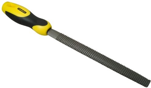 Stanley tarnik do drewna ze stali półokrągły, nacięcie 1, długość 200 MM, węgiel, ergonomiczny Bi-Materiał uchwytu 0-22-469