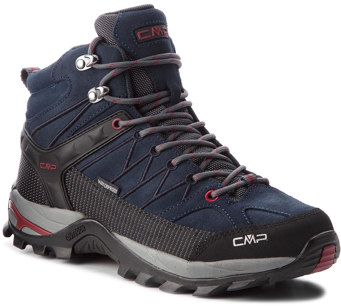 CMP Trekkingi Rigel Mid Trekking Shoes Wp 3Q12947 Asphalt/Syrah 62BN