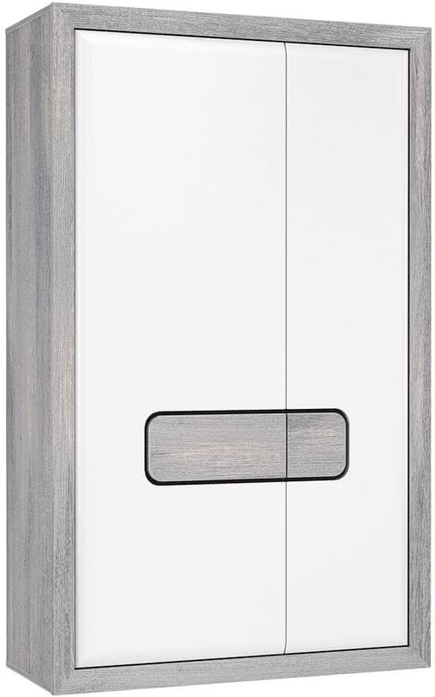 shumee Szafka Dąb Nordycki Szary Biały połysk