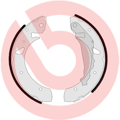 BREMBO Zestaw szczęk hamulcowych S 83 507