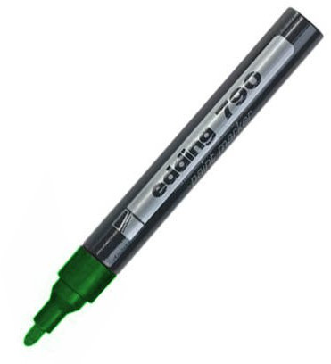 Edding Marker lakierowy 790 z okrągłą końcówką 2-3 mm zielony