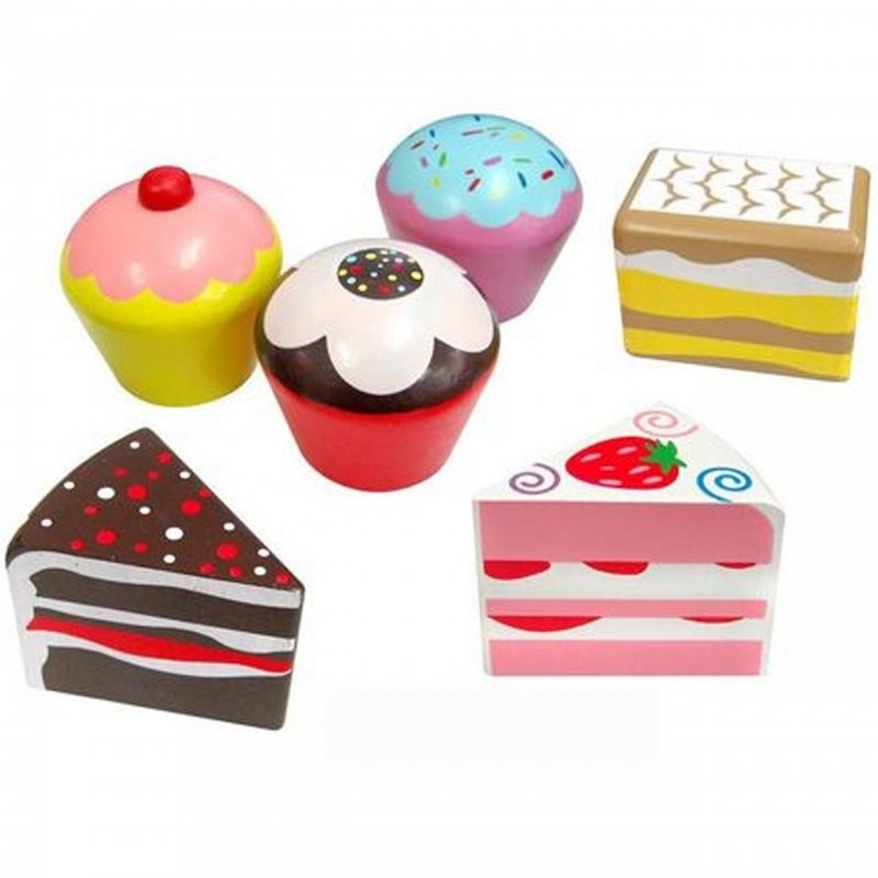 VIGA Toys Drewniane Ciastka i babeczki 059533