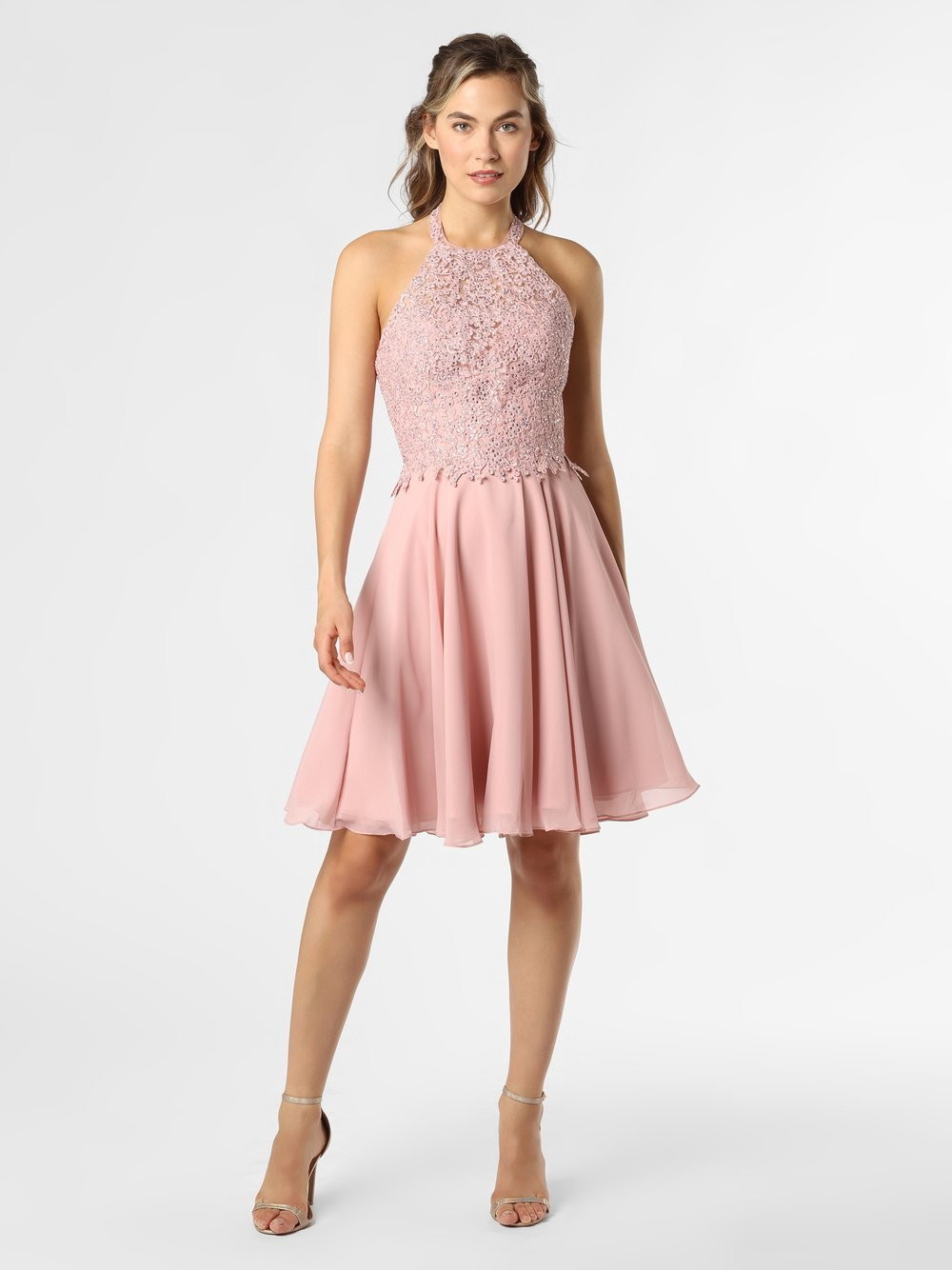 Luxuar Fashion Damska sukienka wieczorowa, różowy