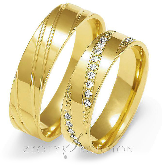 Złoty Skorpion Obrączki ślubne wzór Au-O138 Au-O138