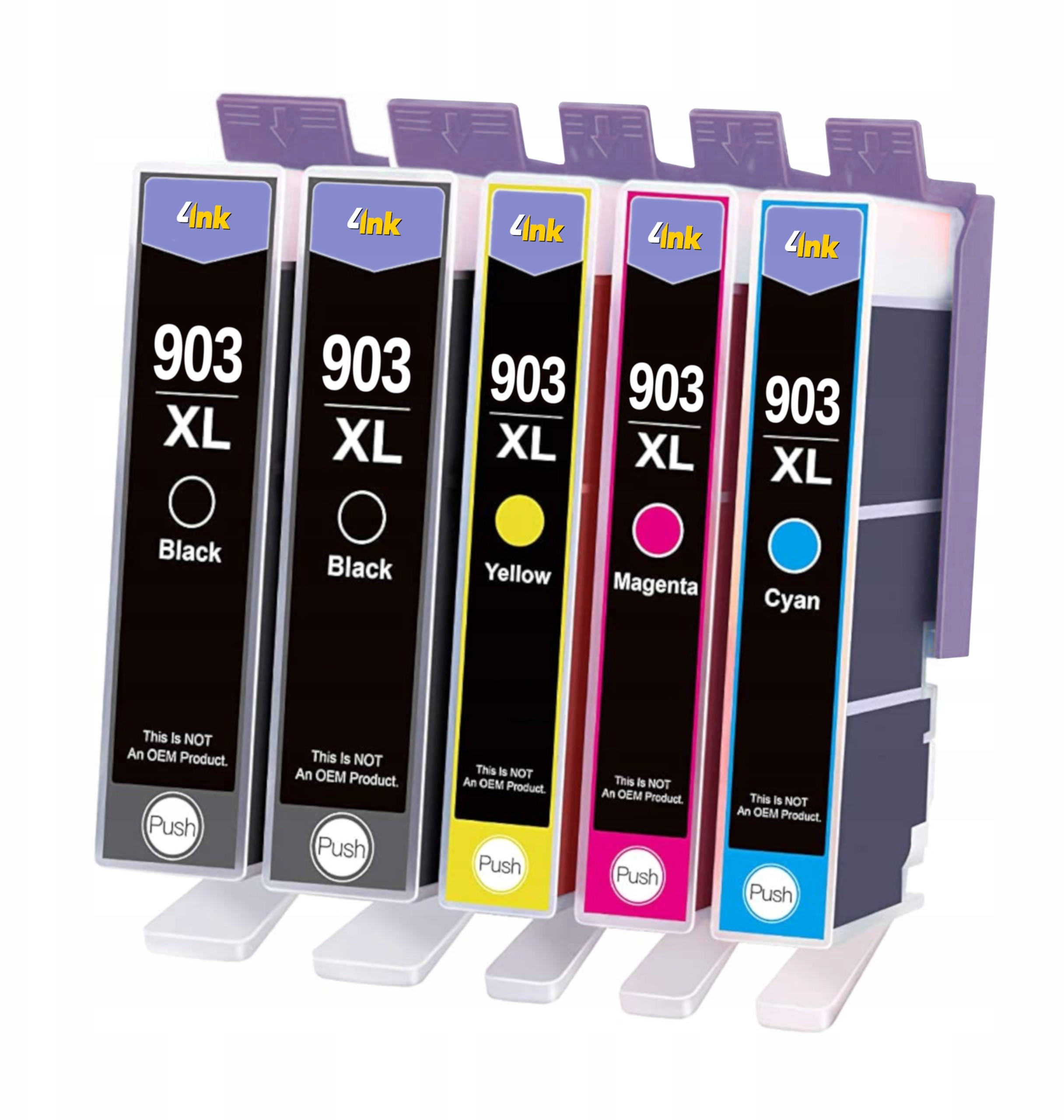 5x Tusz Do Hp Officejet 903 XL 6900 6950 6960 6970