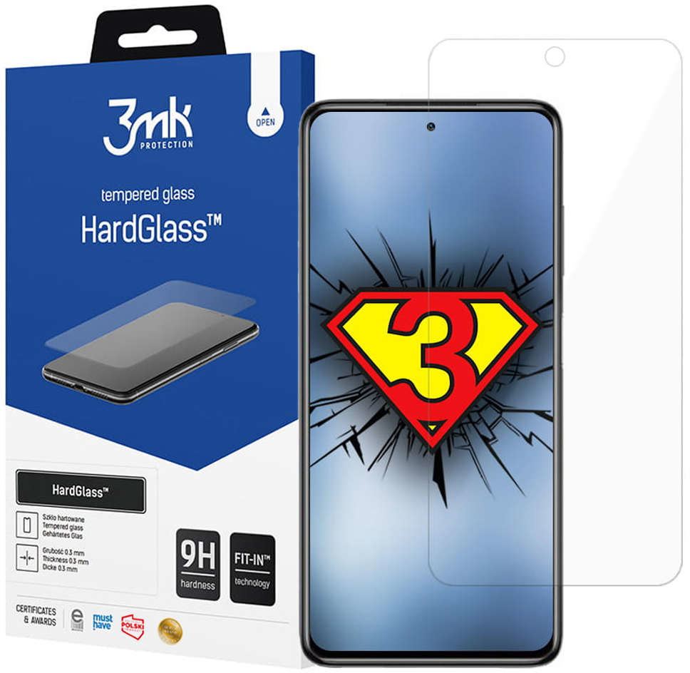 3MK Szkło hartowane 9H HardGlass do Xiaomi Poco X3 Pro 12442X10