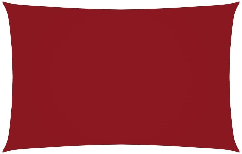 vidaXL Prostokątny żagiel ogrodowy, tkanina Oxford, 3x6 m, czerwony 135653