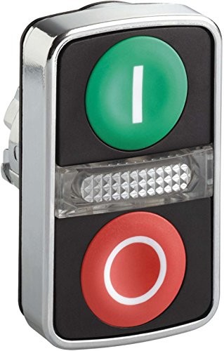 Schneider Electric zb4bw7 a3741 podwójne głowy, metalowy z dwoma czubkami PB guziki z Pil ZB4BW7A3741