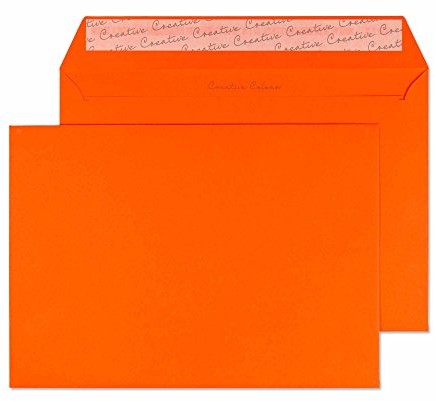 Creative Colour wartość 305 envelope, zaklejający z paskiem w płynie, 120 G/M, C5, 500-ER Pack, Sunset Orange 305