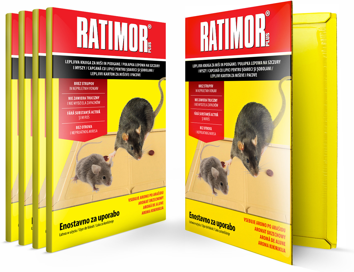 5x Pułapka Lepowa Lep Klej Łapka Na Myszy Szczury