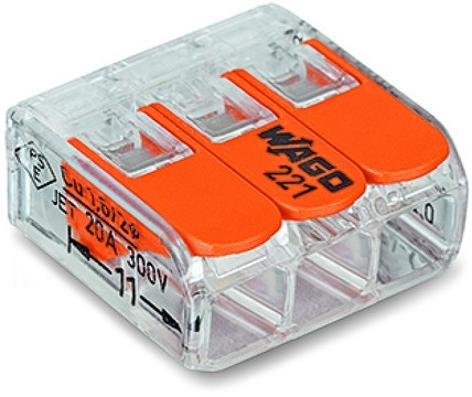 Wago Szybkozłączka kostka 3x 0,08mm-4mm 221-413