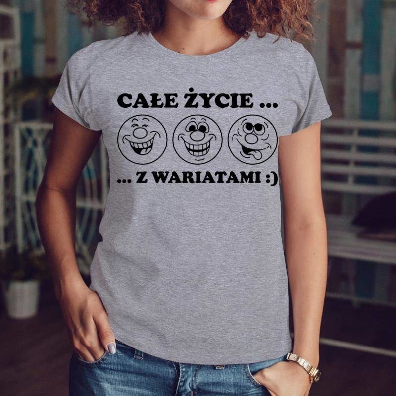 Poczpol Całe życie z wariatami - koszulka damska PRZPOC-12-577