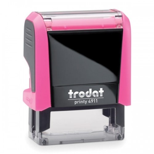 Trodat Pieczątka automat 4911 różowa neonowa - poduszka czarna 38x14mm /TRE_4911ROWCA/ UN267-8N