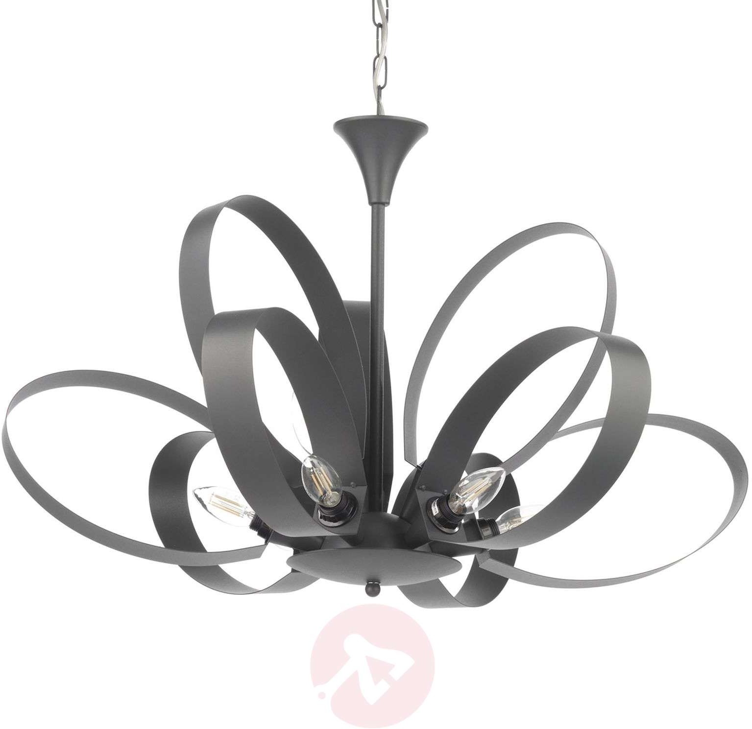ONLI Lampa wisząca Serena, 9-punktowa, antracytowa
