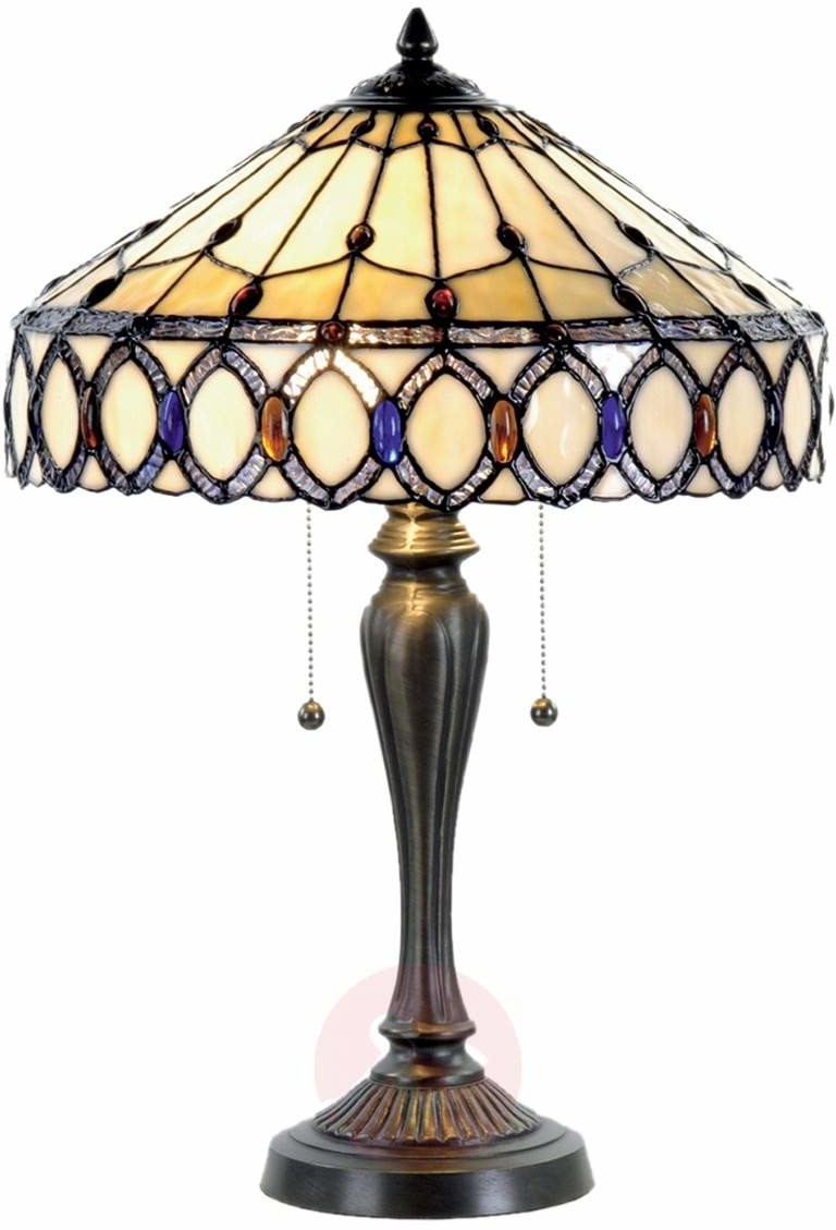 CLAYRE&EEF Clayre&Eef Lampa stołowa Fiera w stylu Tiffany