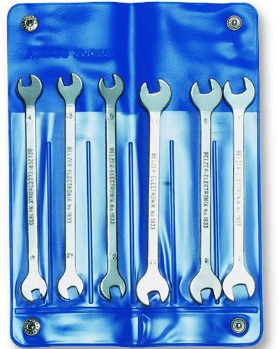 Bahco Elektronik podwójny klucz płasko-oczkowych, 6-częściowy, długi + smukły 1933M/6T