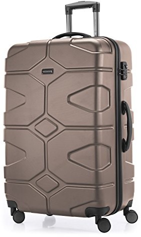 Hauptstadtkoffer HAUPTSTADTKOFFER  X-koelln  utwardzana walizka walizka wózek na kółkach walizka walizka podróżna, TSA, 76 cm, 120 litrów, złoto Matt 82311014