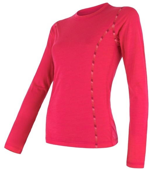 Sensor Merino Air Womens T-Shirt Long Sleeves Czerwony L 2018-2019