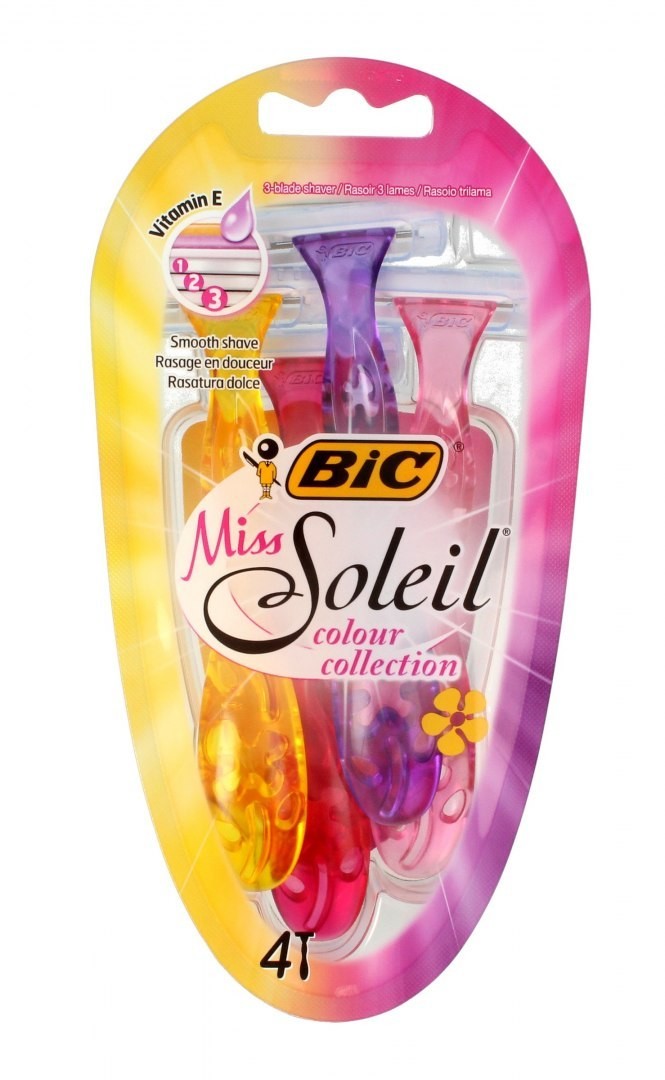 BiC Maszynka do golenia Miss Soleil Colour Collection 4 1op.-4szt 83142