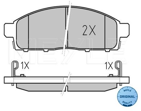 Wulf Gaertner Autoparts Zestaw klocków hamulcowych, hamulce tarczowe Wulf Gaertner Autoparts 025 245 2916/W