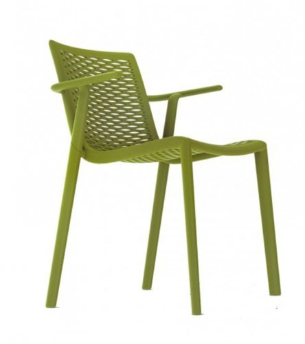 Resol Krzesło Netkat Arm Olive Green 1132