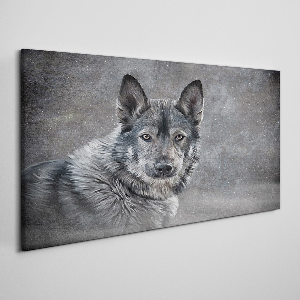 PL Coloray Obraz Canvas Zima Śnieg Zwierzę Wilk Pies 120x60cm