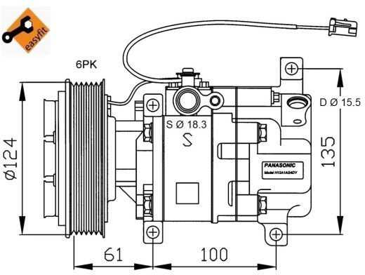 NRF Kompresor, klimatyzacja NRF 32820G