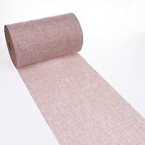 Deko AS GmbH Bieżnik na stół Shabby Chic o wyglądzie lnu 20 cm  miedź  5 m  69  200  5-9 69SB 200mm 25m col. 9