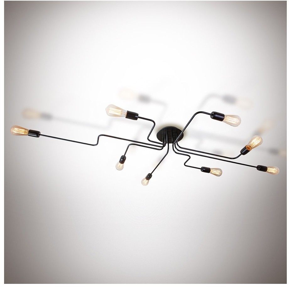 Light4home Żyrandol natynkowy ELECTRICO 8xE27/40W/230V