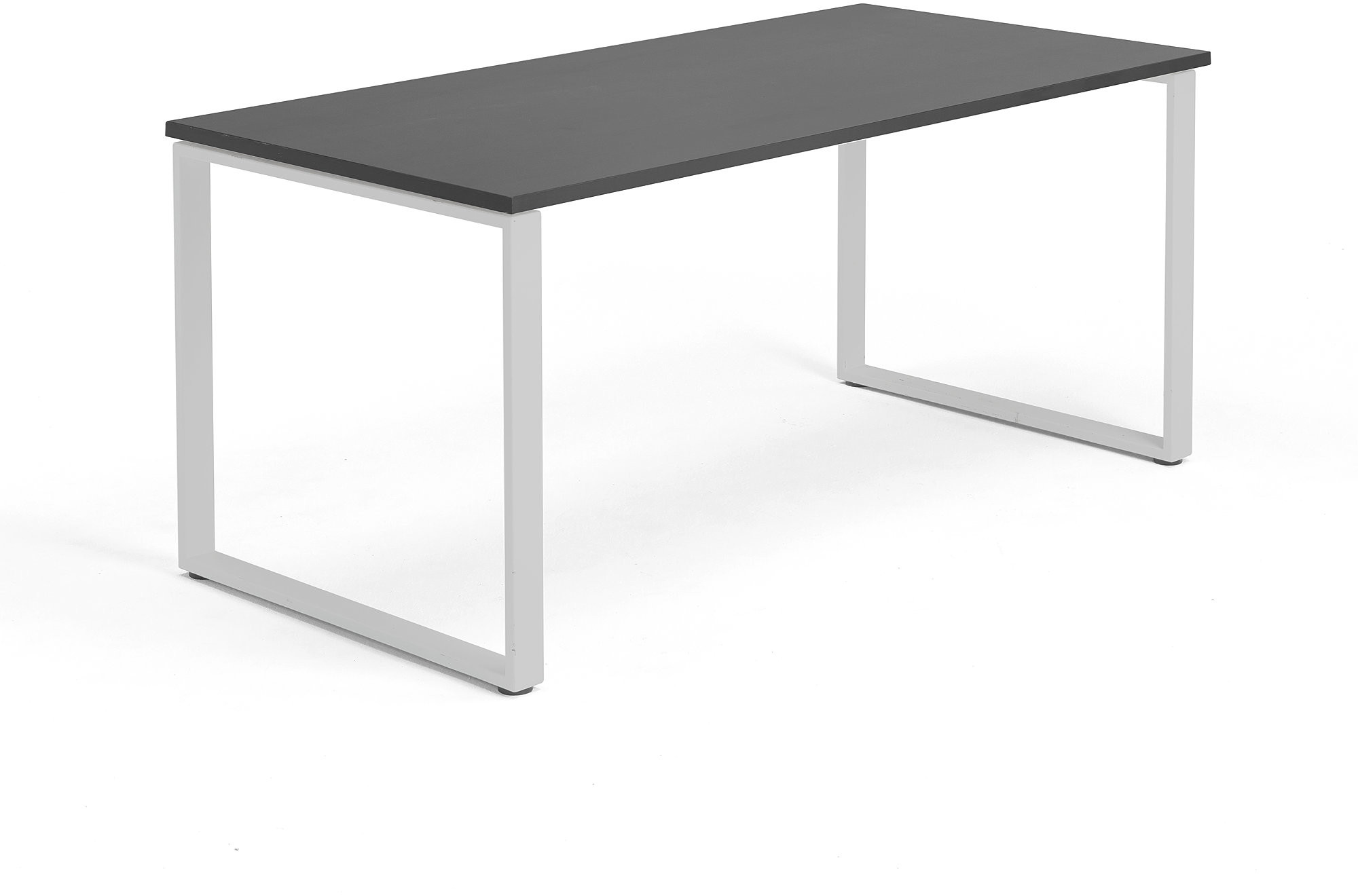 AJ Biurko Modulus rama O 1600x800 mm srebrna rama czarne 1611924
