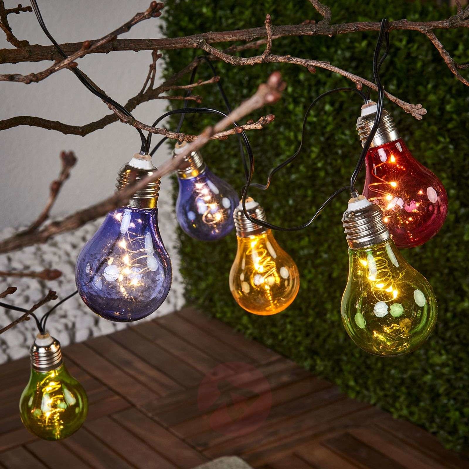 Best Season Kolorowy solarny łańcuch świetlny Glow z LED