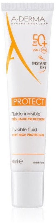 Pierre Fabre DERMO-COSMETIQUE POLSKA SP Z O.O Aderma Protect SPF 50 Bezbarwny fluid 40 ml