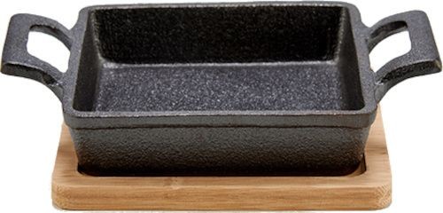 NoName forma do pieczenia 18,5 x 14 cm stal szara/naturalna 2 części twm_998859