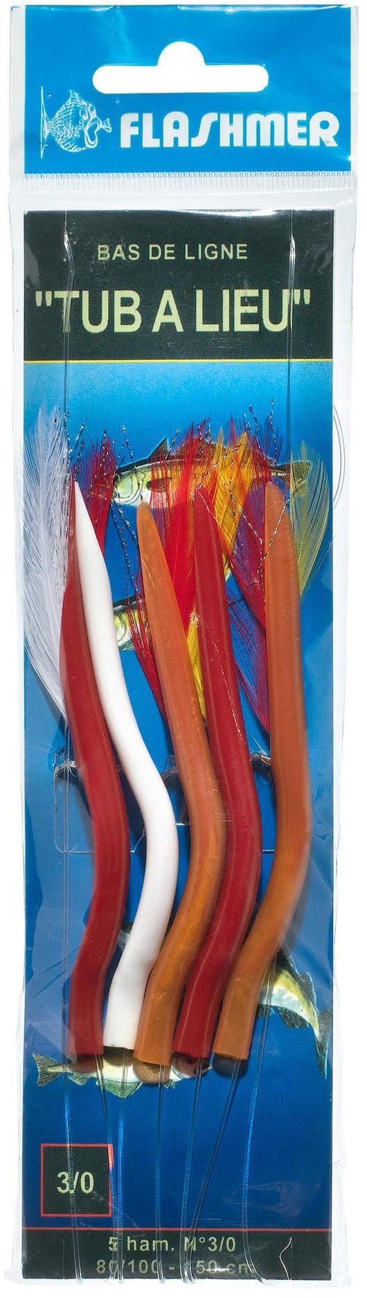 FLASHMER Przypon morski 5 hacz. nr 3/0