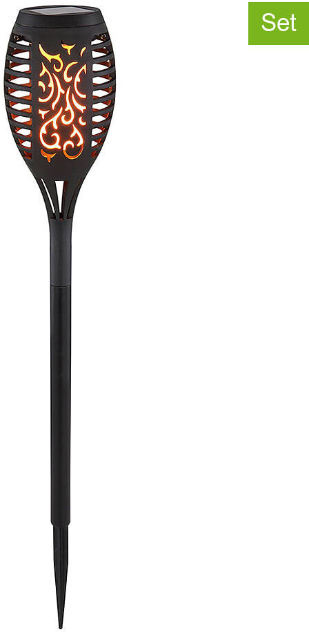 Globo Lighting Globo lighting Ogrodowa lampa solarna LED w kolorze czarnym- wys.49,5 x  7,5 cm 9007371390052