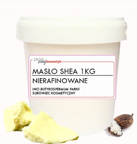 Masło Shea Nierafinowane 1000g (1kg) Karite