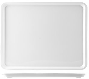 H+H H & H taca z krawędzią, melamina, biała, 30 x 20 x 2 cm