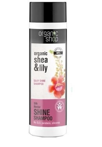 Organic Shop ORGANIC SHOP_Organic Shea & Lily Silky Shine Shampoo szampon do włosów nadajacy połysk 280ml p-4744183011960