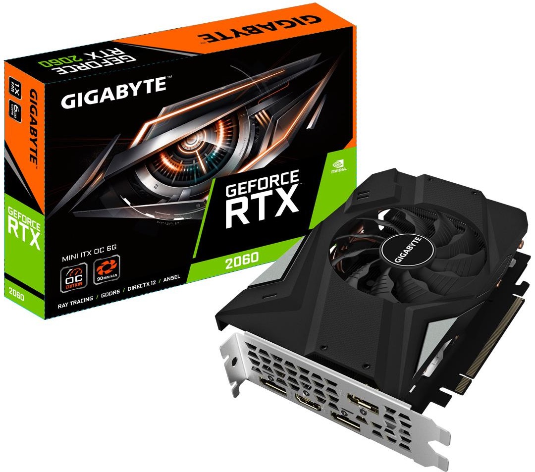 Gigabyte GeForce RTX 2060 Mini ITX OC 6GB GDDR6 (GV-N2060IXOC-6GD)
