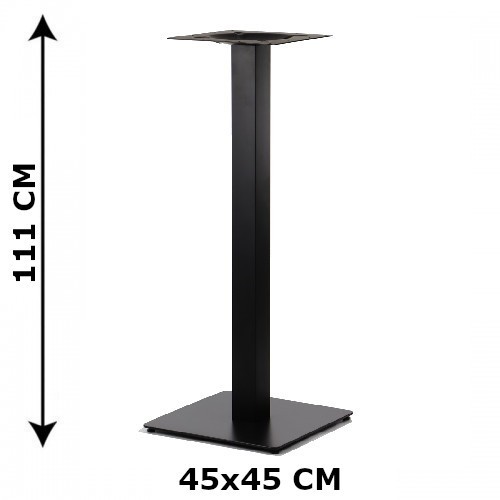 Stema SH Podstawa stolika SH-5002-5/H/B, 45x45 cm, wysokość 111 cm (stelaż stolika), kolor czarny SH-5002-5/H/B