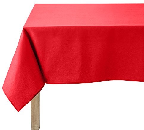 COUCKE obrus kwadratowy Uni wiśniowym, bawełna, 180 x 180 cm 3152192156519