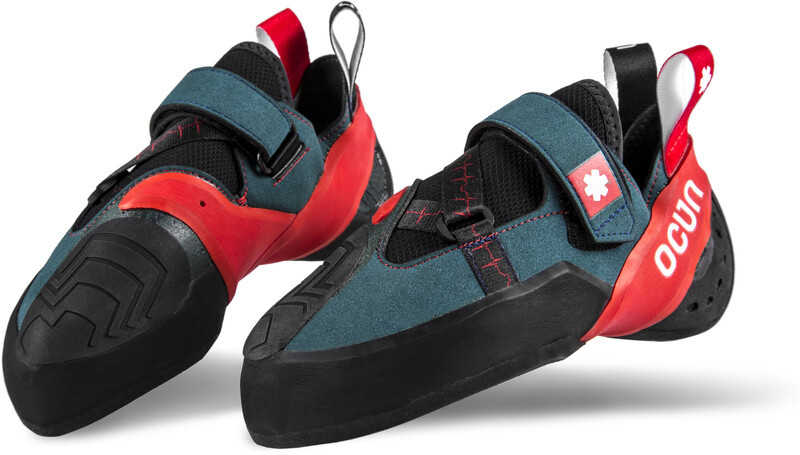 Ocun Ocun Bullit Climbing Shoes, petrol/red EU 45 2021 Buty wspinaczkowe na rzepy 04576-petrol/red-45